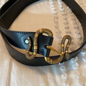 Snake belt buckle belt
